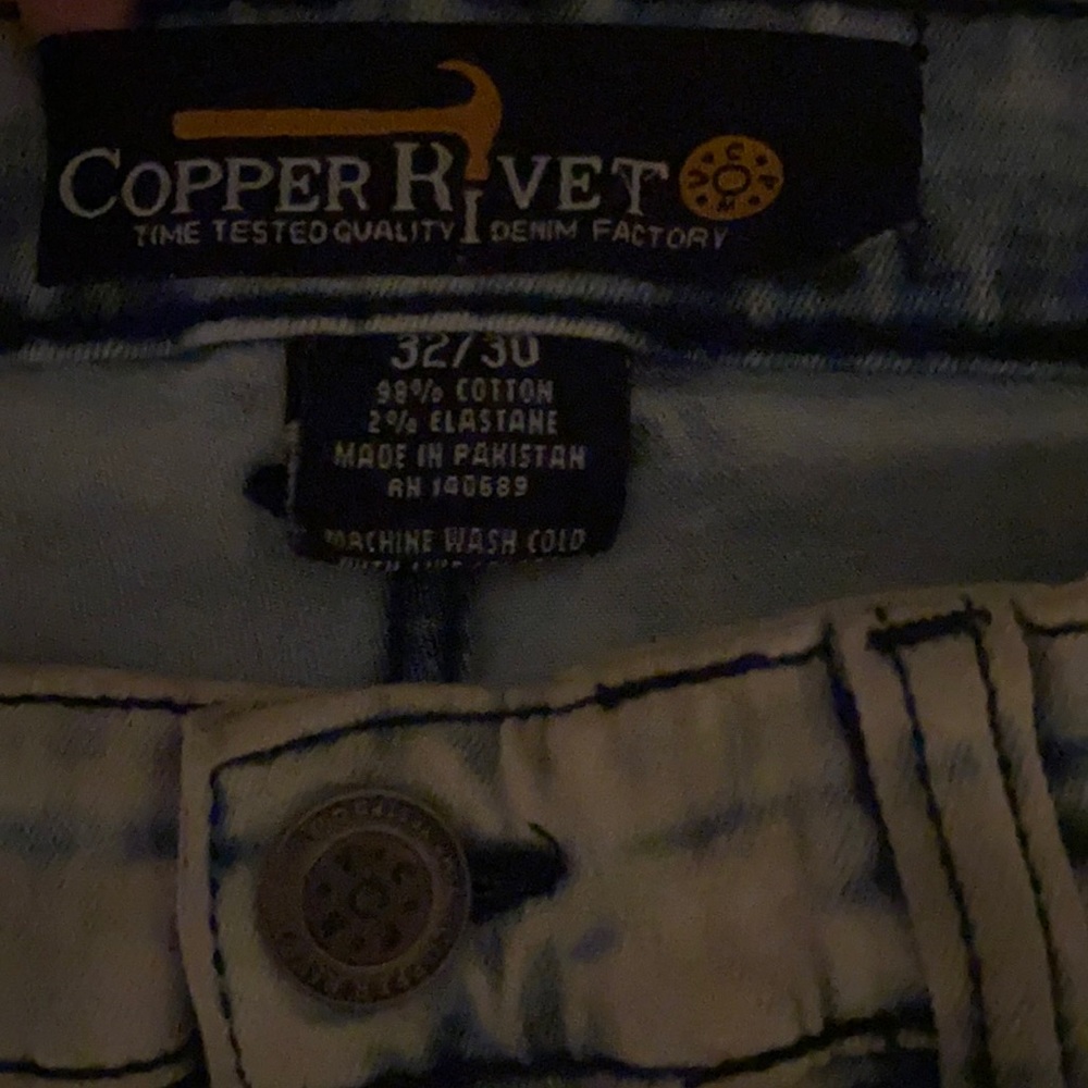 Bule “Icon” painted jeans